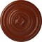 Ekena Millwork Pearl Ceiling Medallion (Fits Canopies up to 1 7/8"), Hand-Painted Firebrick, 26 1/4"OD x 1 1/2"P CM26PEFIF - alternate 1